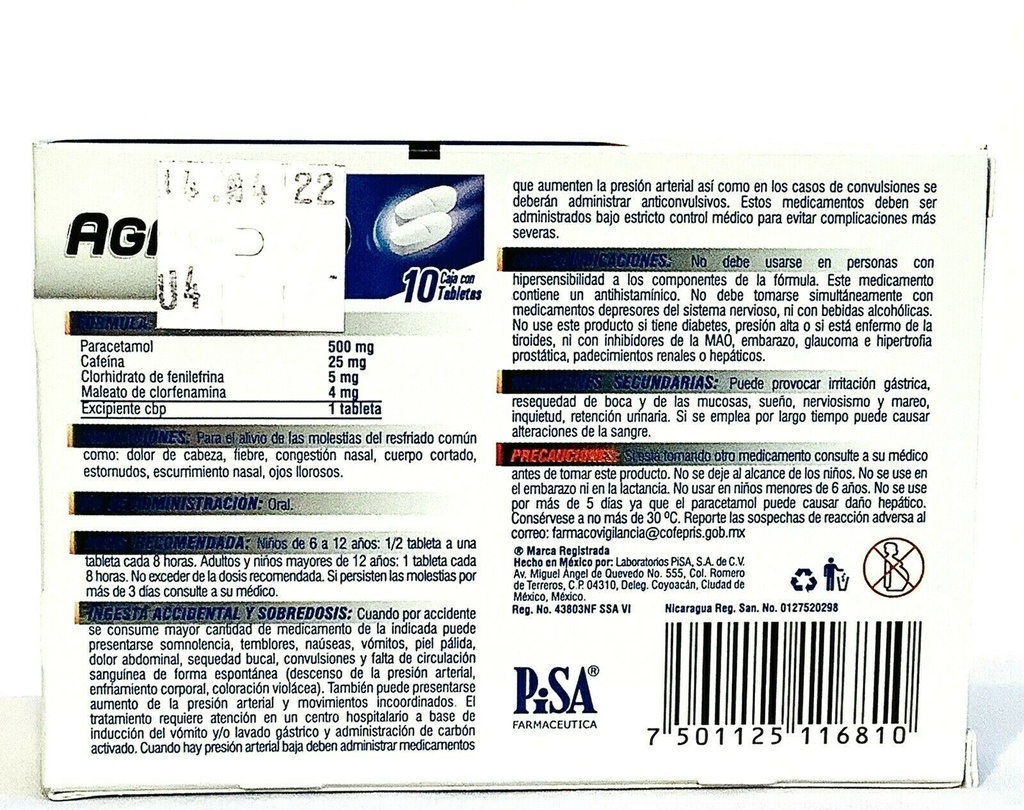 AGRIFEN Tabletas - c/10