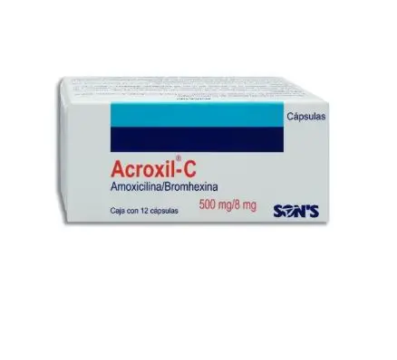 [7502001163904] ACROXIL 500MG Capsulas - c/12