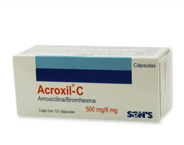 ACROXIL C 500MG Capsulas - c/12
