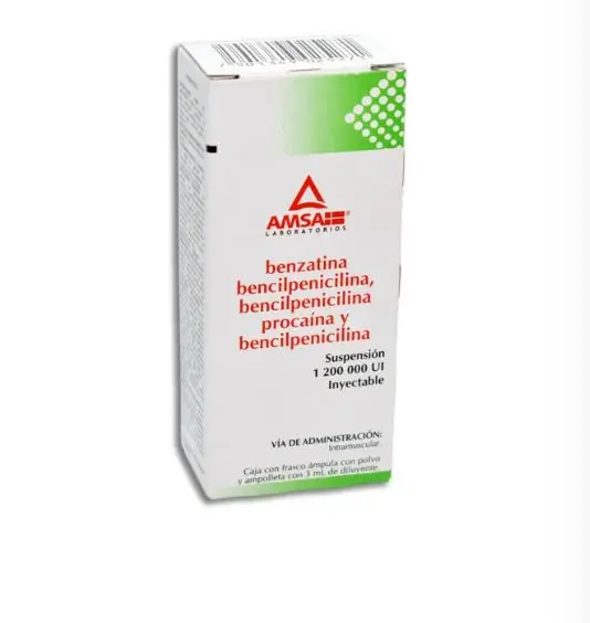 BENZATINA BENCILPENICILINA COMPUESTO AMSA Suspension Inyectable - c/1