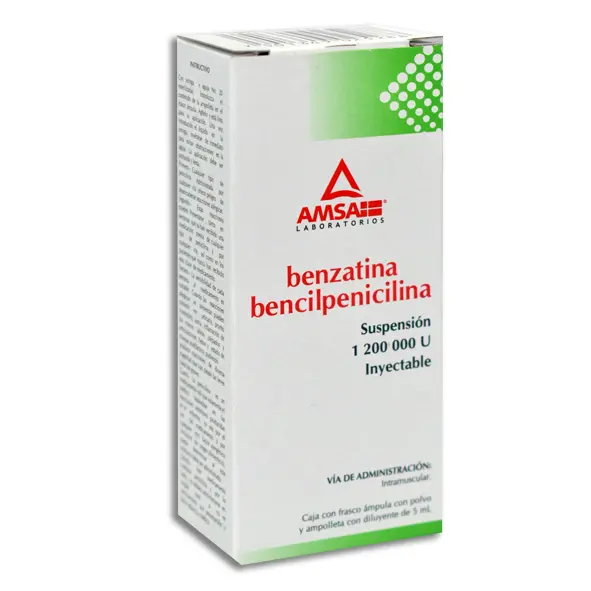 BENZATINA BENCILPENICILINA L.A. AMSA Suspension Inyectable - c/1