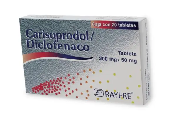 CARISOPRODOL / DICLOFENACO Tabletas - c/20