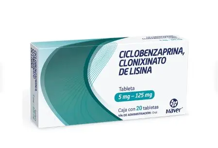 CICLOBENZAPRINA , CLONIXINATO DE LISINA Tabletas - c/20