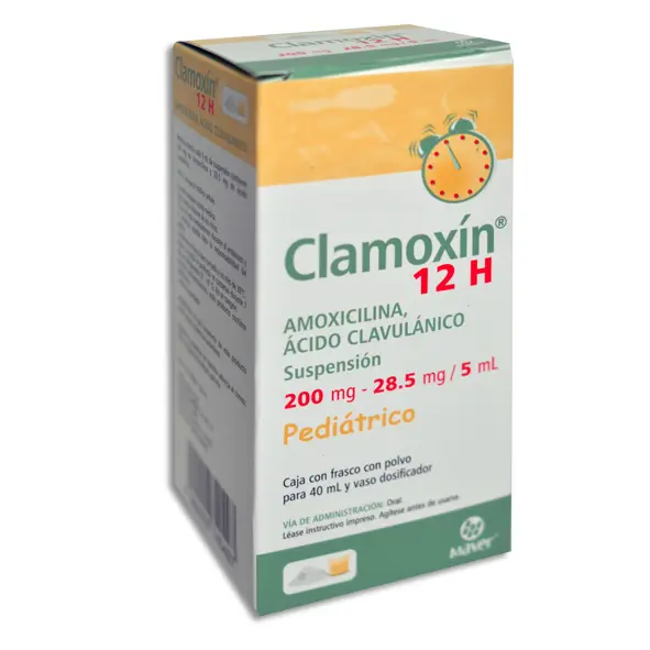 CLAMOXIN 12H PEDIATRICO 200/28.5MG Suspension - 40 ml