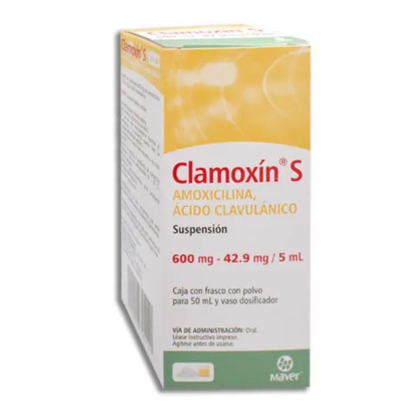 CLAMOXIN S 600/42.9mg Suspension - 50 ml