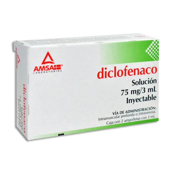 [7501349025929] DICLOFENACO AMSA Solucion Inyectable - c/2