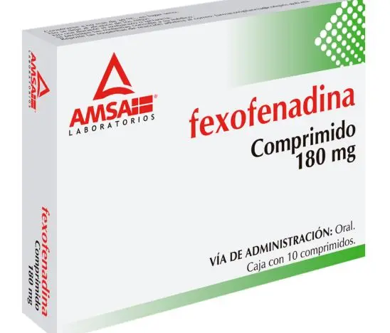 [7501349025059] FEXOFENADINA 180MG AMSA Comprimidos - c/10