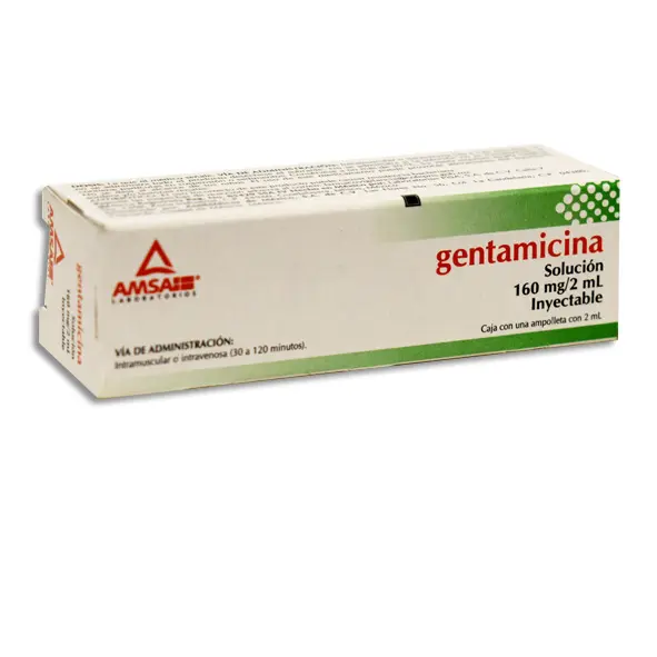 [7501349026377] GENTAMICINA 160 MG AMSA Solucion Inyectable - c/1