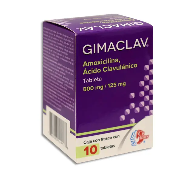 GIMACLAV 500/125MG Tabletas - c/10