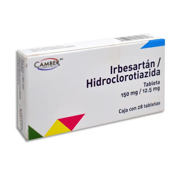 IRBESARTAN /HIDROCLOROTIAZIDA 12.5/150MG CAMBER Tabletas - c/28