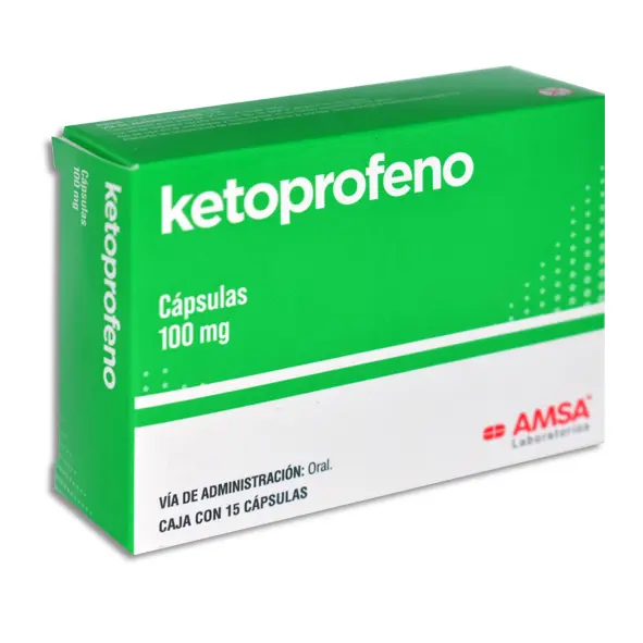 [7501349020979] KETOPROFENO 100MG AMSA Capsulas - c/15