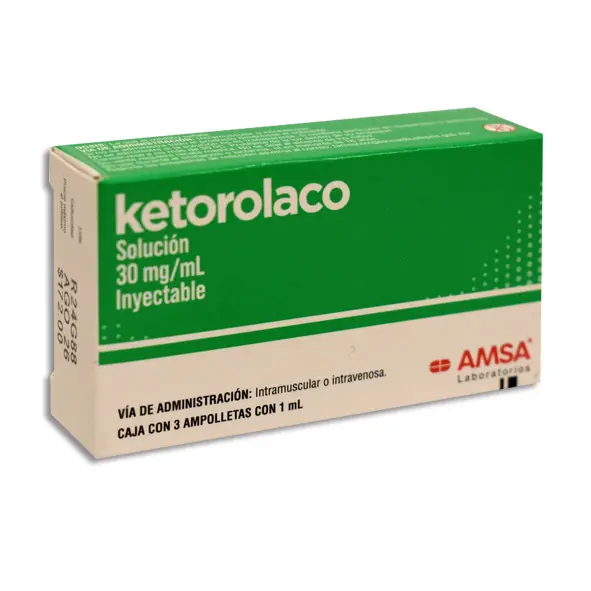 [7501349024267] KETOROLACO AMSA Solucion Inyectable - c/3