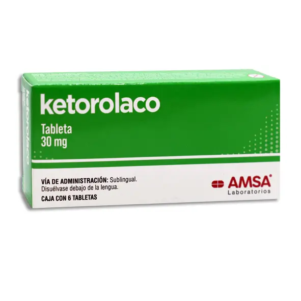 KETOROLACO SUBLINGUAL AMSA Tabletas - c/6