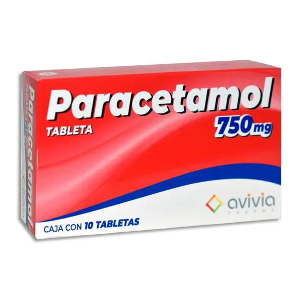 PARACETAMOL 750MG AVIVIA Comprimidos - c/10