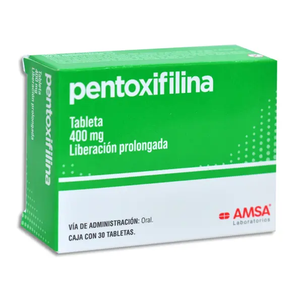 [7501349028487] PENTOXIFILINA AMSA Tabletas LP - c/30