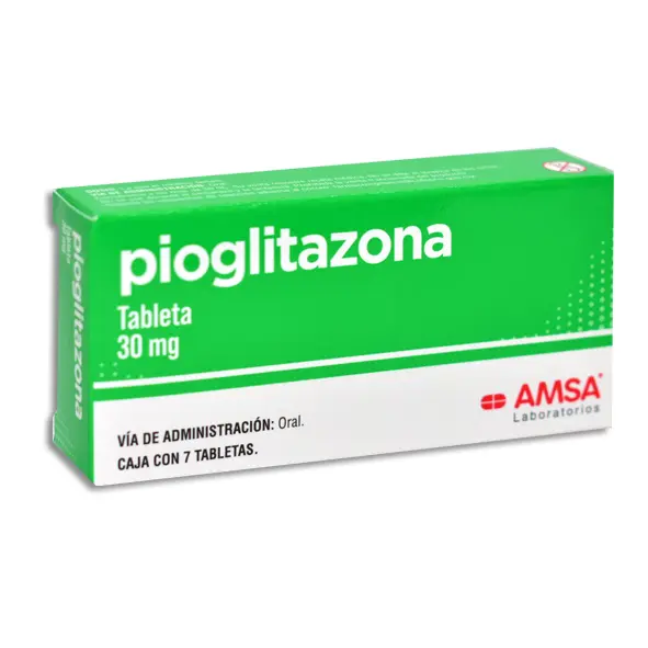 PIOGLITAZONA 30MG AMSA Tabletas - c/7
