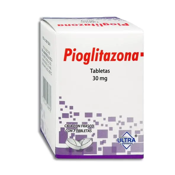 [7502216798878] PIOGLITAZONA 30MG ULTRA Tabletas - c/7