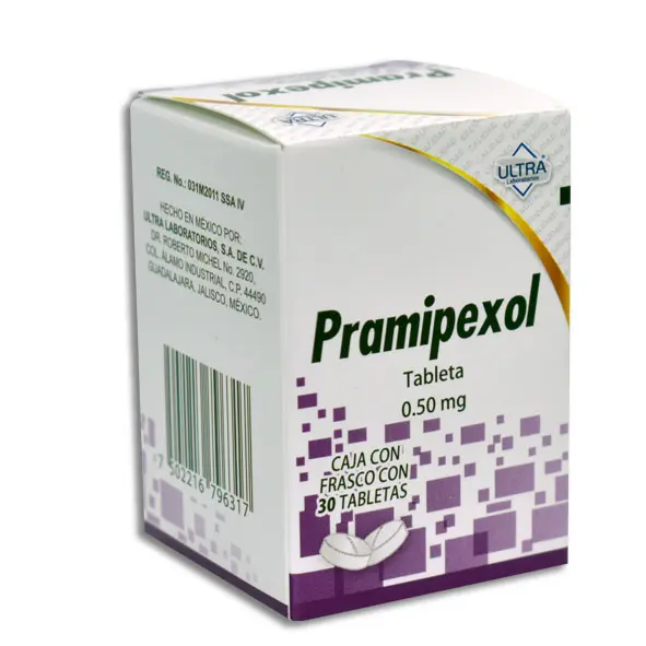 [7502216796317] PRAMIPEXOL 500MCG ULTRA Tabletas - c/30