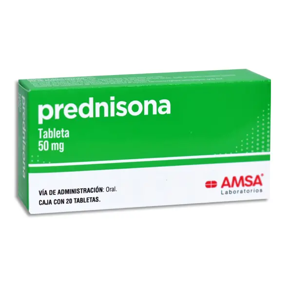 PREDNISONA 50MG AMSA Tabletas - c/20