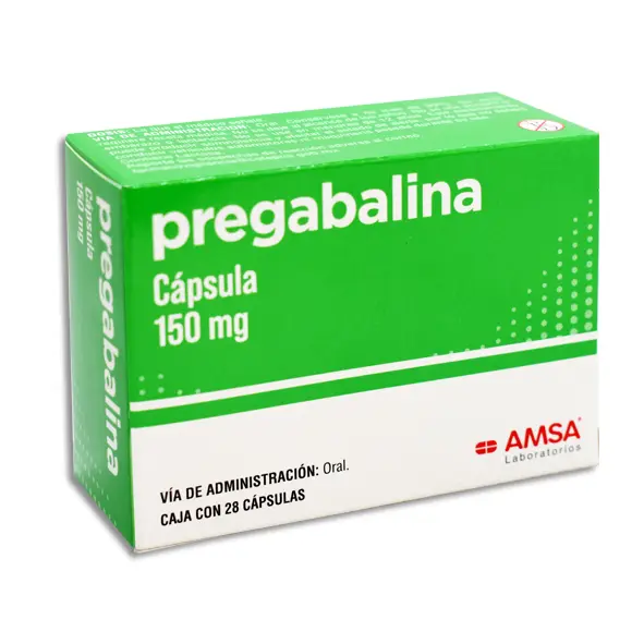 PREGABALINA 150MG AMSA Capsulas - c/28