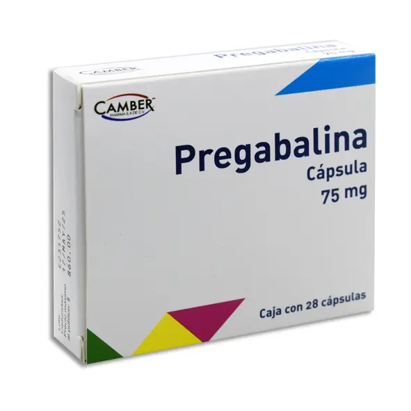 PREGABALINA 75MG CAMBER Capsulas - c/28