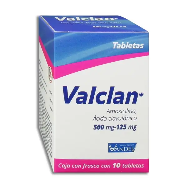[7503001007199] VALCLAN 500/125MG  Tabletas - c/10