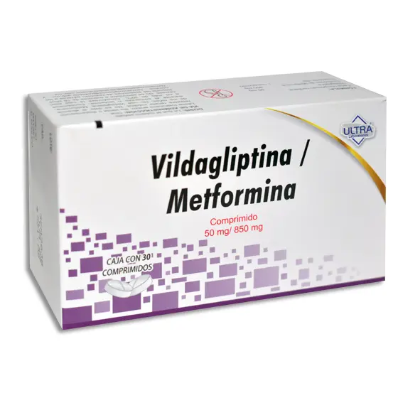 [7502216790490] VILDAGLIPTINA / METFORMINA 50/850MG ULTRA Comprimidos - c/30