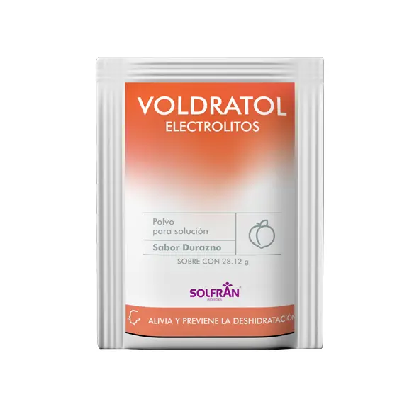 VOLDRATOL DURAZNO ELECTROLITOS Polvo en Sobres - c/1