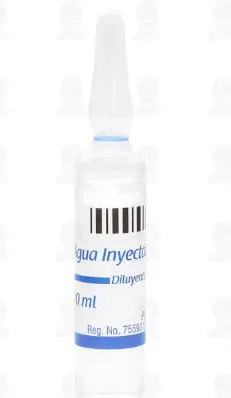 AGUA INYECTABLE 10ML FLEXOVAL Solucion - 10 ml