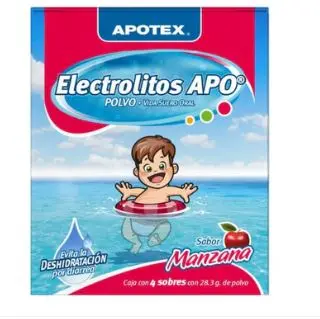 ELECTROLITOS APO MANZANA Polvo en Sobres - c/4