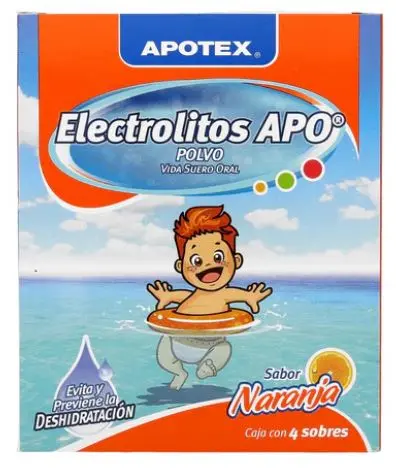 ELECTROLITOS APO NARANJA Polvo en Sobres - c/4