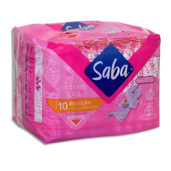 SABA INTIMA CLIP CON ALAS Bolsa - c/10