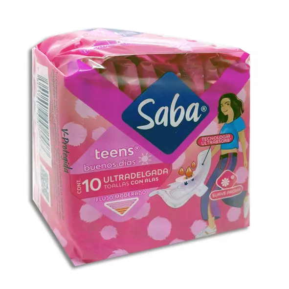 [7501019002007] SABA TEENS CON ALAS ULTRADELGADA Bolsa - c/10