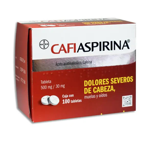 [7501008433515] CAFIASPIRINA Tabletas - c/100