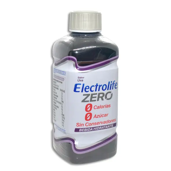 [7502268541491] ELECTROLIFE ZERO UVA Solucion - 625 ml