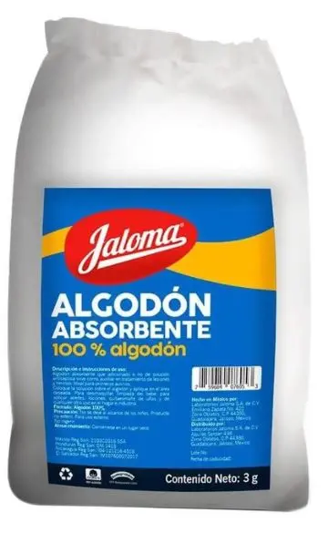 [10759684076050] ALGODON ABSORBENTE SOBRE 3GR JALOMA Paquete - c/100