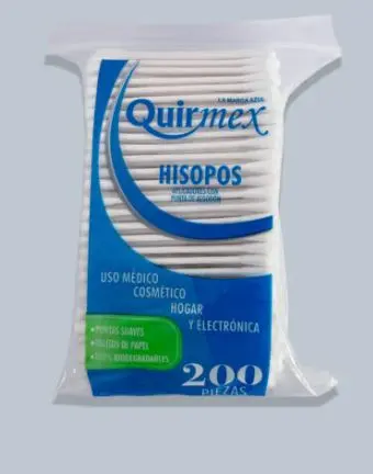 APLICADORES DE ALGODON QUIRMEX Bolsa - c/300