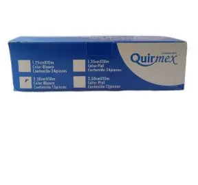 CINTA MICROPOROSA BCA QUIRMEX 2.5CMX10M Caja - c/12