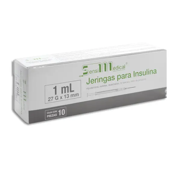 JERINGA 1ML INSULINA 27X13 SENSIMEDICAL Caja - c/10