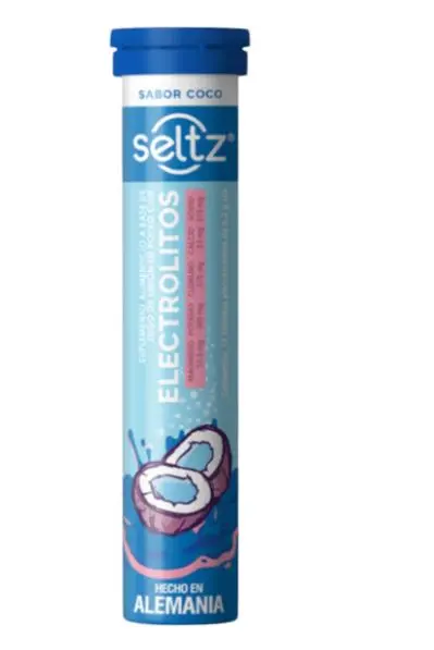 SELTZ ELECTROLITOS TUBO COCO Tabletas Efervescentes - c/13