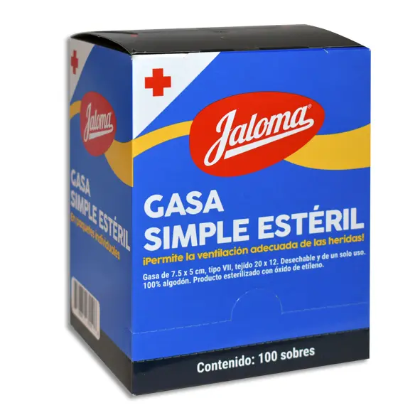 [759684231506] GASA ESTERILIZADA 7.5X5CM JALOMA Caja - c/100