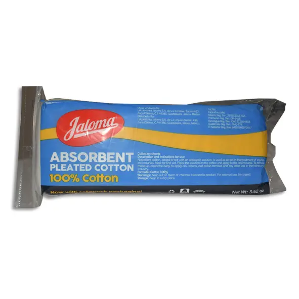 [759684076206] ALGODON ABSORBENTE PLISADO JALOMA Bolsa - 100 g