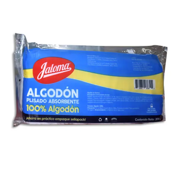 [759684076305] ALGODON ABSORBENTE PLISADO JALOMA Bolsa - 300 g