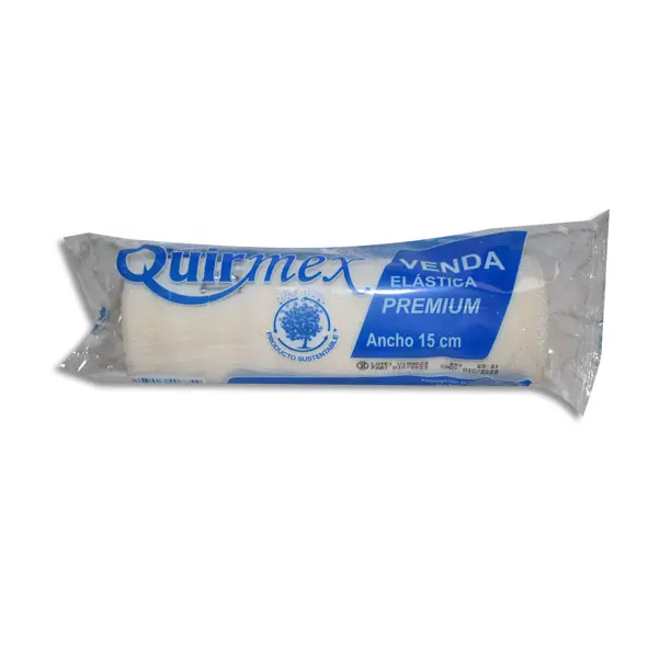 [7503003406754] VENDA ELASTICA 15 CMS PREMIUM QUIRMEX Bolsa - 1 Pieza