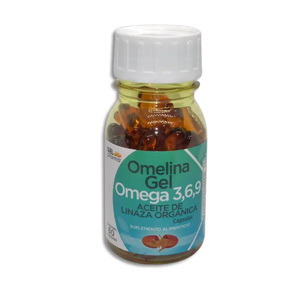 ACEITE DE LINAZA ORGANICA OMEGA 3,6,9 OMELINA Capsulas - c/60