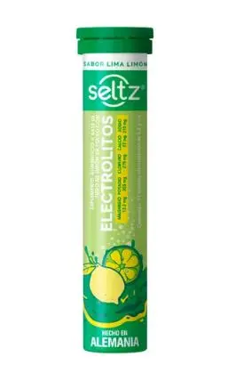 SELTZ ELECTROLITOS TUBO LIMA LIMON Tabletas Efervescentes - c/13