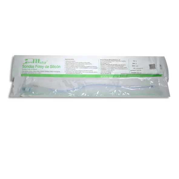 SONDA FOLEY SILICON 2-V 12FR GLOBO 5 SENSIMEDICAL Pieza - 1 Pieza