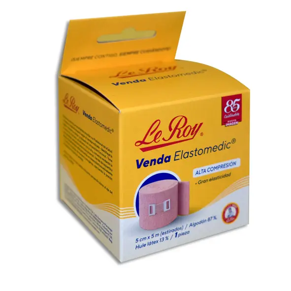 VENDA ELASTOMEDIC 5CMX5M LEROY Caja - 1 Pieza