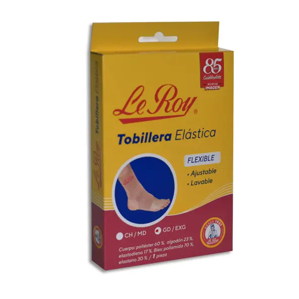 TOBILLERA ELASTICA GRANDE/XL LE ROY Caja - 1 Pieza