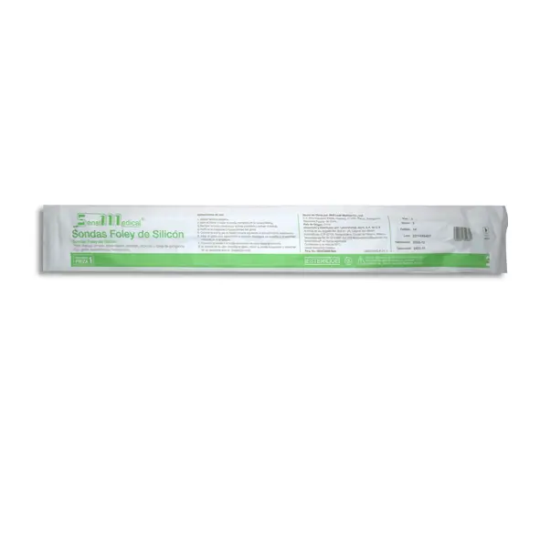 SONDA FOLEY SILICON 2-V 14FR GLOBO 5 SENSIMEDICAL Pieza - 1 Pieza